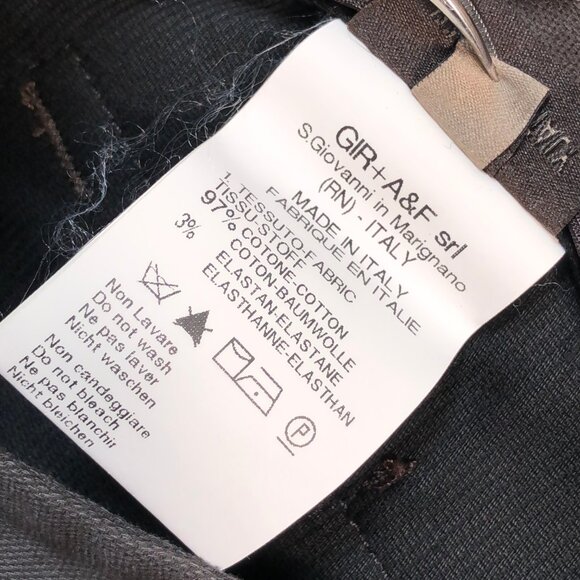 Marithe Francois Girbaud Pants Men's 36x33 Gray Brown Chinos GIR+A&F srl Italy - Picture 14 of 16